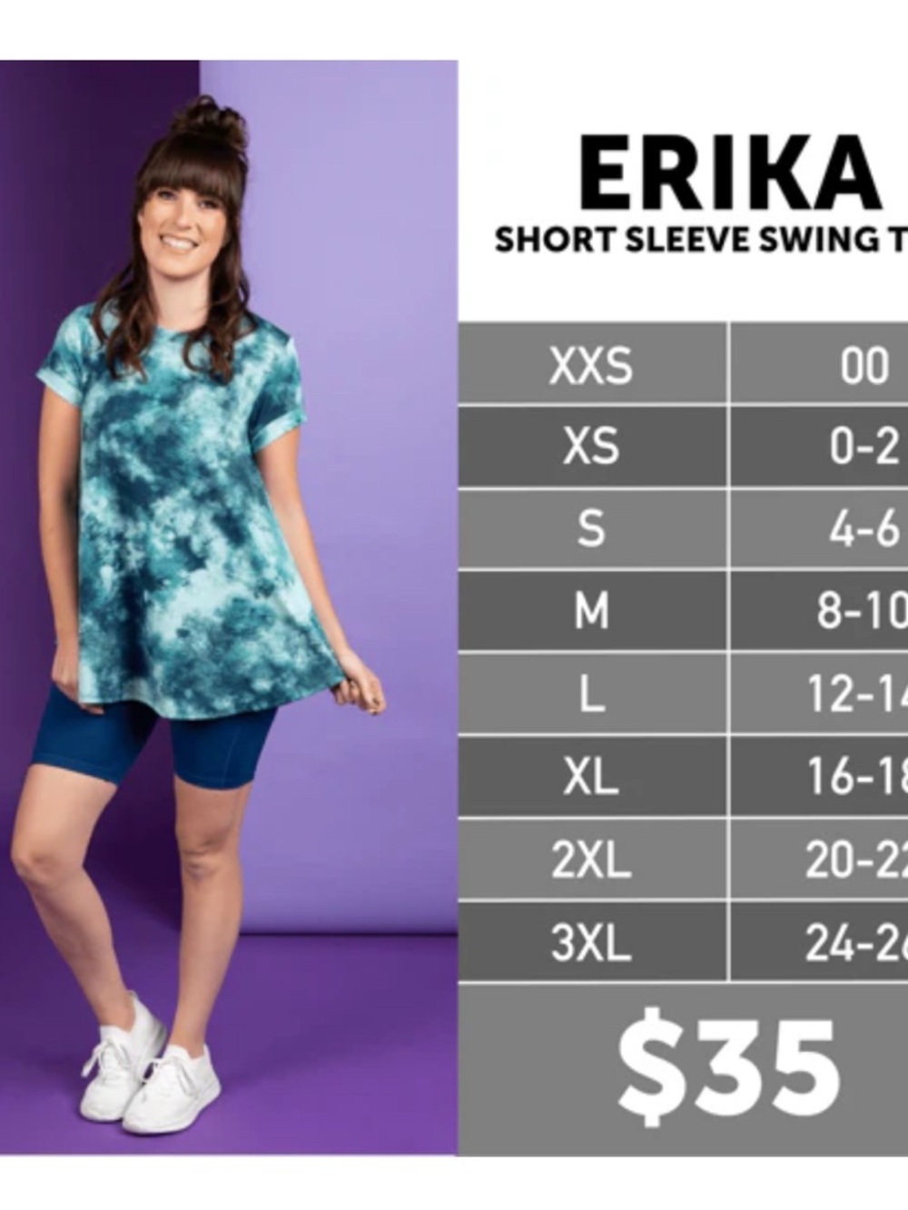 Custom Lularoe ‘Erika’ Christmas Tree Graphic Tee - Picture 4 of 4